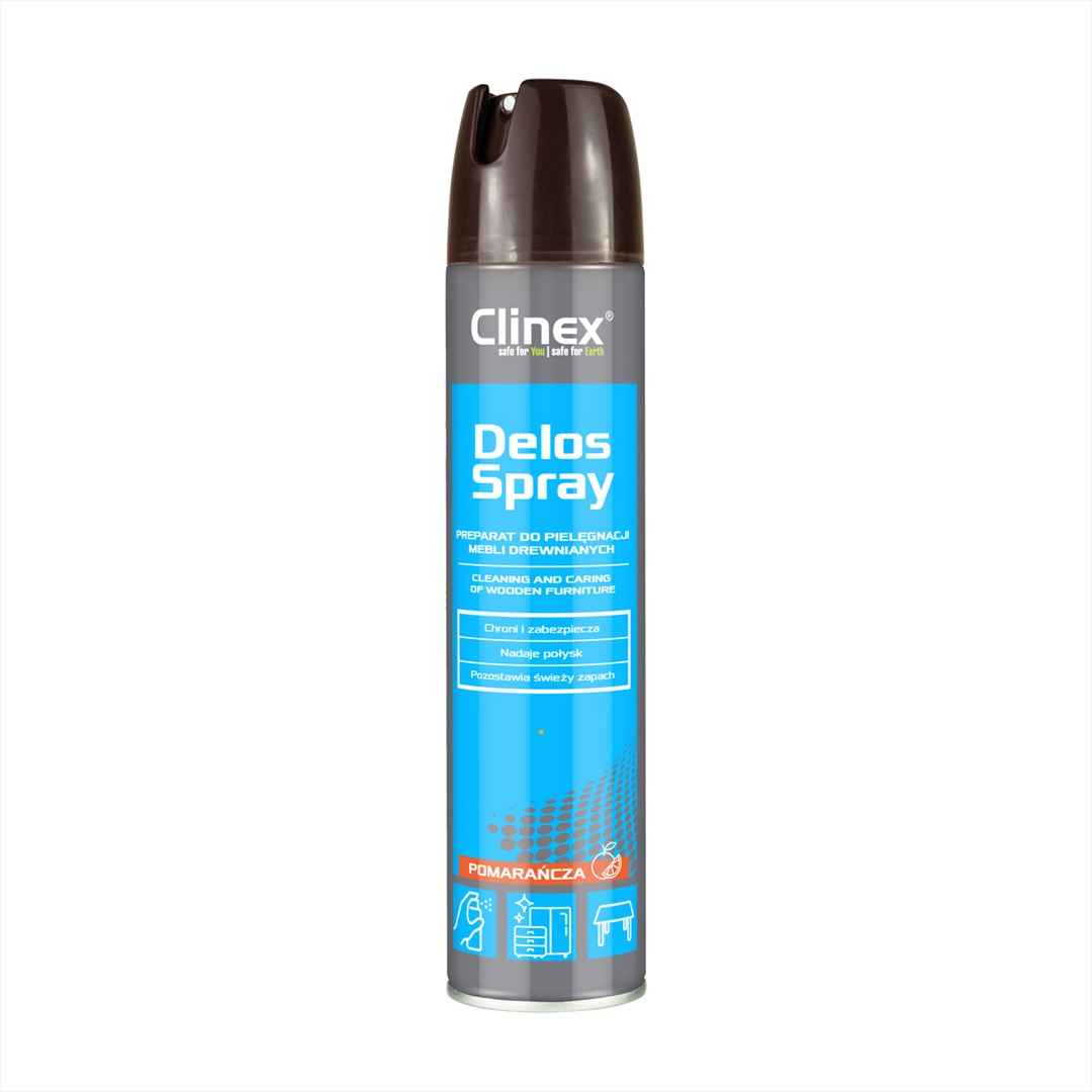 CLINEX DELOS SPRAY Preparat do pielęgnacji mebli drewnianych 300ml ( - /12/1)