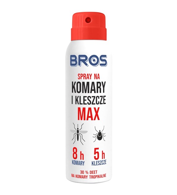 BROS SPRAY NA KOMARY I KLESZCZE CZERWONY MAX 90ml (_/12/1)