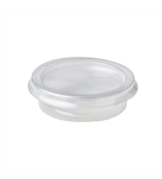(REUSE) Pojemnik na sos PP TRANSPARENTNY fi67mm 30ml (27/20/100)