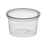 (REUSE) Pojemnik na sos PP TRANSPARENTNY fi67mm 80ml (27/20/100)