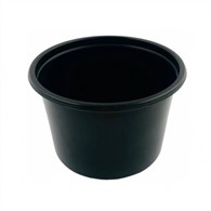 (REUSE) Pojemnik okrągły PP D-8117C fi115mm 450ml CZARNY (24/10/50)