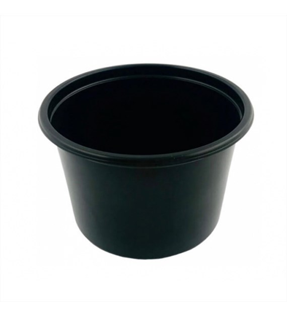 (REUSE) Pojemnik okrągły PP D-8117C fi115mm 450ml CZARNY (24/10/50)