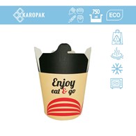 (SUP) KEBAB BOX 750ml NADRUK EAT&GO (23/10/50)