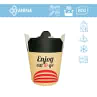 (SUP) KEBAB BOX 750ml NADRUK EAT&GO (23/10/50)