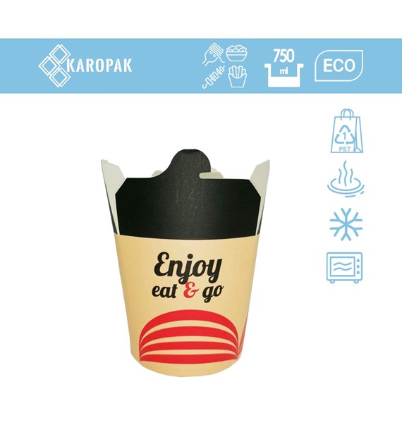 (SUP) KEBAB BOX 750ml NADRUK EAT&GO (23/10/50)