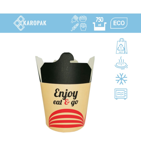 (SUP) KEBAB BOX 750ml NADRUK EAT&GO (23/10/50)