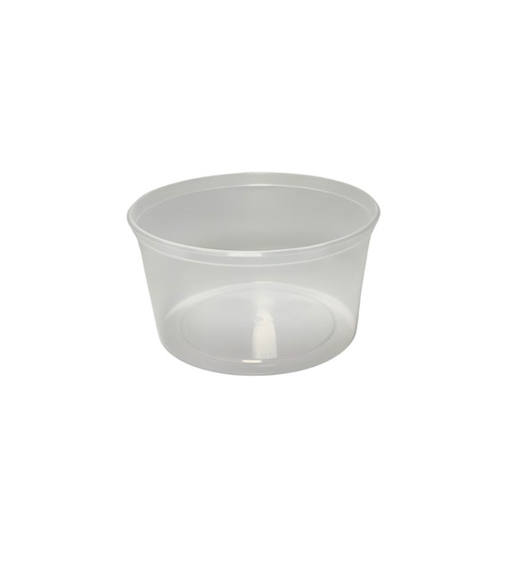 Pojemnik na zupę PP fi125mm 500ml TRANSPARENTNY (24/9/50)