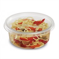 (REUSE) Pojemnik okrągły PP 8115C fi115mm 350ml TRANSPARENTNY (24/10/50)