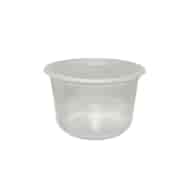 Pojemnik okrągły PP 8117C fi115mm 450ml TRANSPARENTNY (24/10/50)