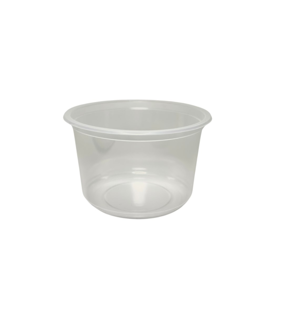 Pojemnik okrągły PP 8117C fi115mm 450ml TRANSPARENTNY (24/10/50)