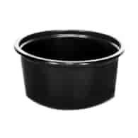 Pojemnik okrągły PP D-8115C fi115mm 350ml CZARNY (24/10/50)