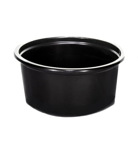 Pojemnik okrągły PP D-8115C fi115mm 350ml CZARNY (24/10/50)