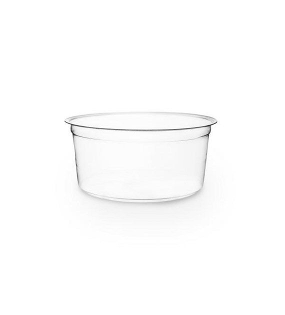 POJEMNIK PLA SAŁATKOWY 340ml 118mm (50szt.) TRANSPARENT BIODEGRADOWALNY 10/K