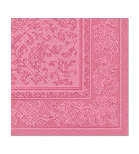 SERWETKA 40x40 RC ORNAMENT RÓŻOWY (600/8/20)