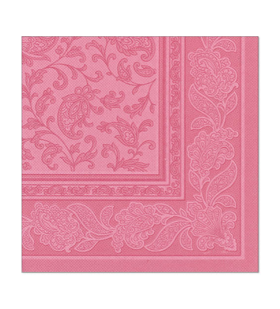 SERWETKA 40x40 RC ORNAMENT RÓŻOWY (600/8/20)