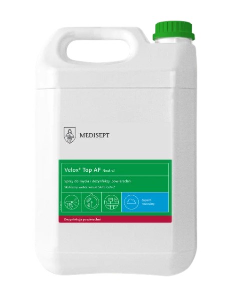 MEDISEPT Velox Top AF płyn do mycia i dezynfekcji powierzchni NEUTRALNY 5L (_/1/1)