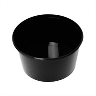(REUSE) Pojemnik na zupę PP fi125mm 500ml CZARNY (24/9/50)
