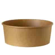 Pojemnik sałatkowy papierowy KRAFT fi185mm 1300ml (16/6/50)
