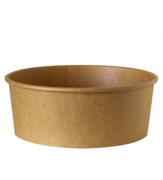 Pojemnik sałatkowy papierowy KRAFT fi185mm 1300ml (16/6/50)