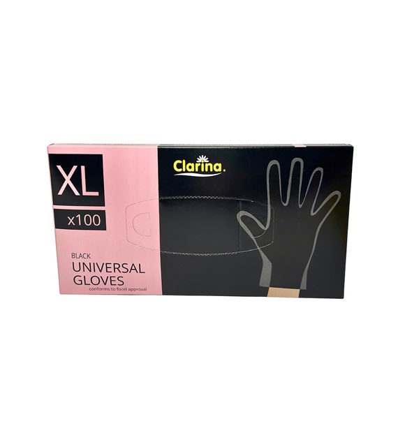 RĘKAWICZKI TPE CZARNE XL (100SZT)