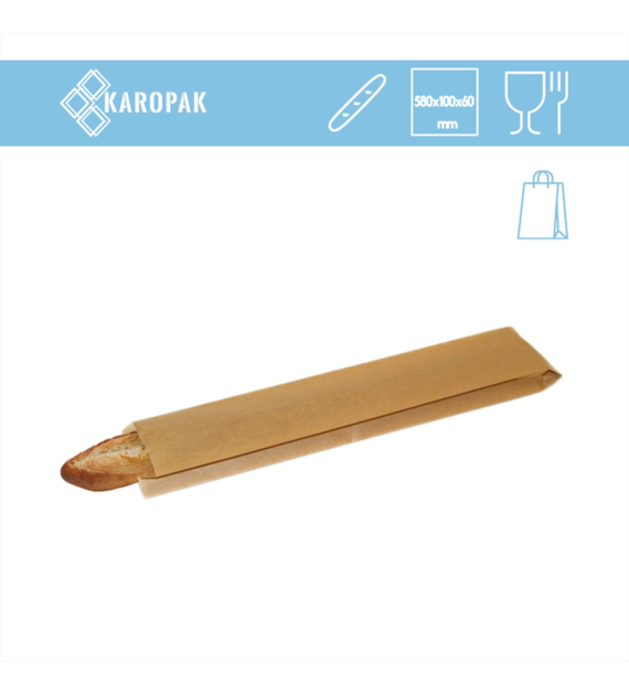 KIEL-PAK torba SZARA 580x100x60 bagietka (_/_/1000)