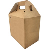 Pudełko zestaw GASTRO z uchwytami 100szt (brązowe, 202x123x176/ P510)