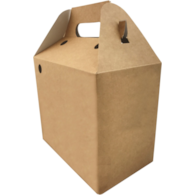 Pudełko zestaw GASTRO z uchwytami 100szt (brązowe, 202x123x176/ P510)