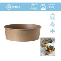 MISKA PAPIEROWA KRAFT 1100ml  fi184mm (14/6/50)