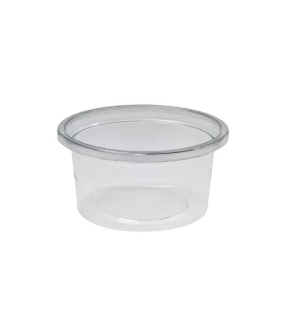 Pojemnik na sos rPET TRANSPARENTNY fi62,5mm 50ml (27/20/100)