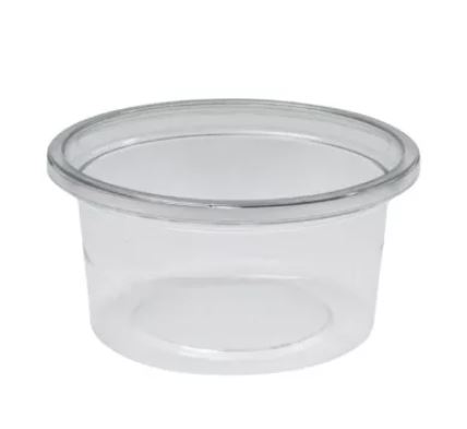 Pojemnik na sos rPET TRANSPARENTNY fi62,5mm 50ml (27/20/100)