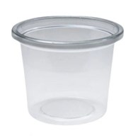 Pojemnik na sos rPET TRANSPARENTNY fi62,5mm 80ml (27/20/100)