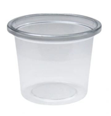 Pojemnik na sos rPET TRANSPARENTNY fi62,5mm 80ml (27/20/100)