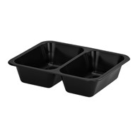 (REUSE) POJEMNIK DO ZGRZEWU DWUDZIELNY B-227x178x50 CZARNY (32(40)/8/50)