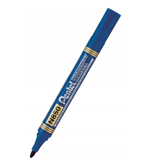 PENTEL Marker permamentny NIEBIESKI okrągła końcówka (_/12/1)
