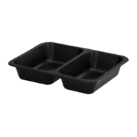(REUSE) POJEMNIK DO ZGRZEWU DWUDZIELNY B-227x178x40 CZARNY (30(36)/8/50)