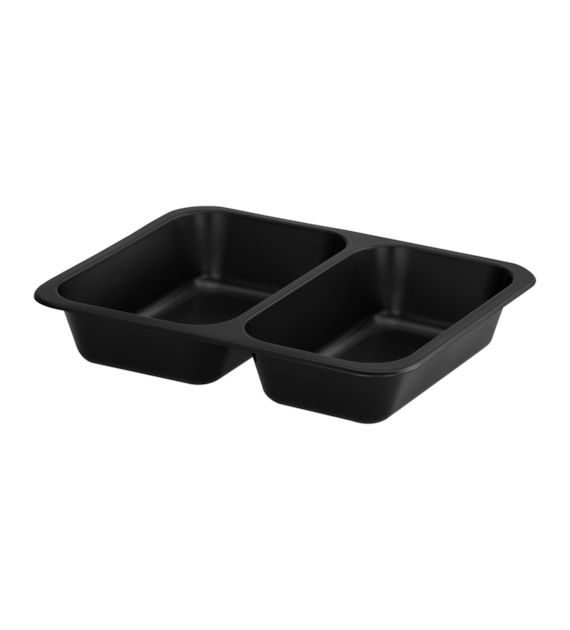 (REUSE) POJEMNIK DO ZGRZEWU DWUDZIELNY B-227x178x40 CZARNY (30(36)/8/50)