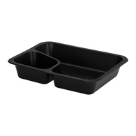 (REUSE) POJEMNIK DO ZGRZEWU DWUDZIELNY COLT B-227x178x40 CZARNY (32(40)/8/50)