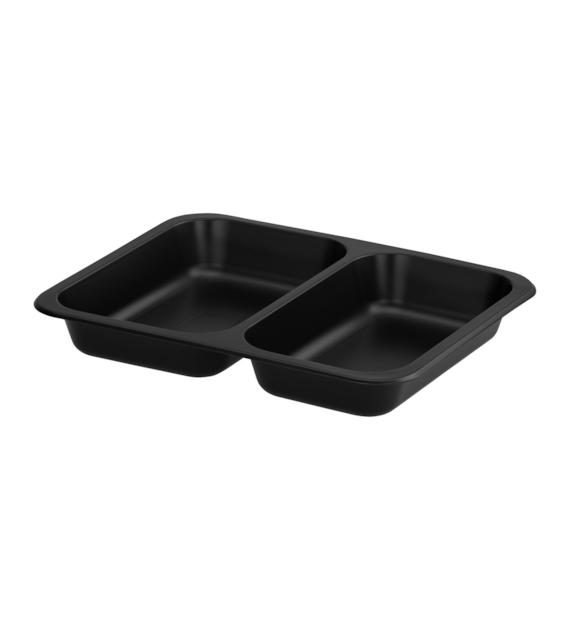 (REUSE) POJEMNIK DO ZGRZEWU DWUDZIELNY B-227x178x30 CZARNY (30(36)/8/50)