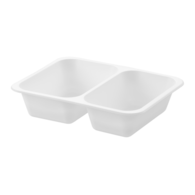 (REUSE) POJEMNIK DO ZGRZEWU DWUDZIELNY B-227x178x50 BIAŁY (32(40)/8/50)