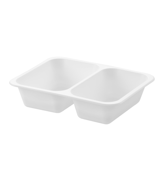 (REUSE) POJEMNIK DO ZGRZEWU DWUDZIELNY B-227x178x50 BIAŁY (32(40)/8/50)