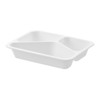 (REUSE) POJEMNIK DO ZGRZEWU TRÓJDZIELNY B-227x178x40 BIAŁY (30(36)/8/50)