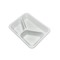 (REUSE) POJEMNIK DO ZGRZEWU TRÓJDZIELNY B-227x178x40 BIAŁY (30(36)/8/50)