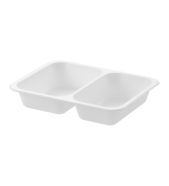 (REUSE) POJEMNIK DO ZGRZEWU DWUDZIELNY B-227x178x40 BIAŁY (30(36)/8/50)