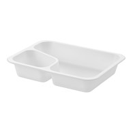 (REUSE) POJEMNIK DO ZGRZEWU DWUDZIELNY COLT B-227x178x40 BIAŁY (30(36)/8/50)