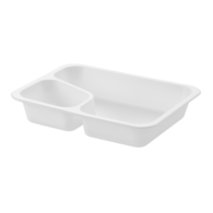 (REUSE) POJEMNIK DO ZGRZEWU DWUDZIELNY COLT B-227x178x40 BIAŁY (30(36)/8/50)