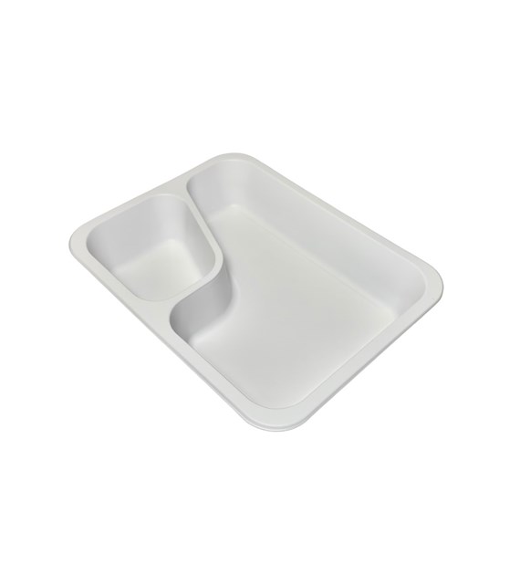 (REUSE) POJEMNIK DO ZGRZEWU DWUDZIELNY COLT B-227x178x40 BIAŁY (30(36)/8/50)