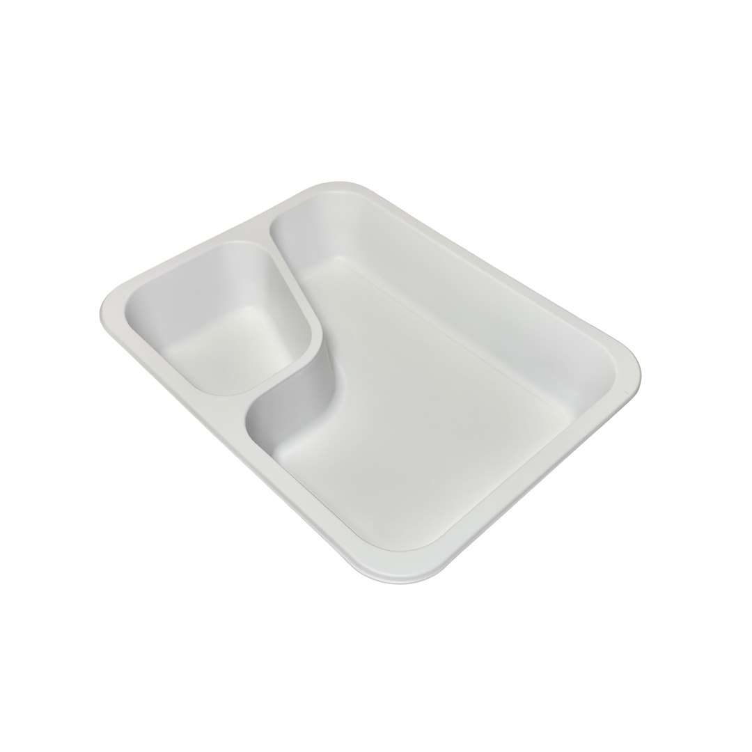 (REUSE) POJEMNIK DO ZGRZEWU DWUDZIELNY COLT B-227x178x40 BIAŁY (30(36)/8/50)