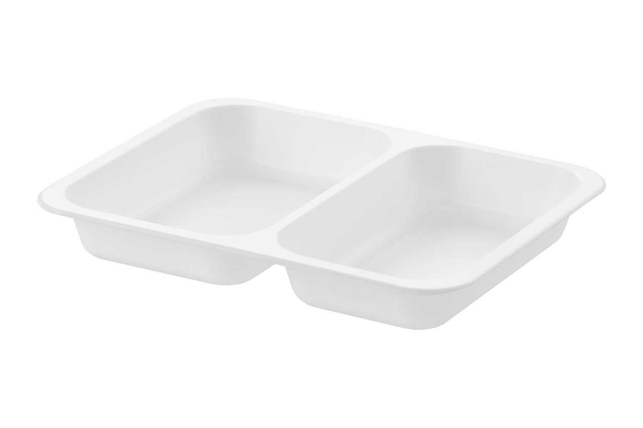 (REUSE) POJEMNIK DO ZGRZEWU DWUDZIELNY B-227x178x30 BIAŁY (30(36)/8/50)