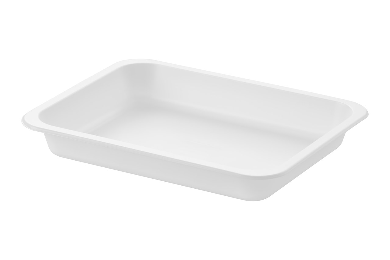 (REUSE) POJEMNIK DO ZGRZEWU NIEDZIELONY B-227x178x30 BIAŁY (30(36)/8/50)