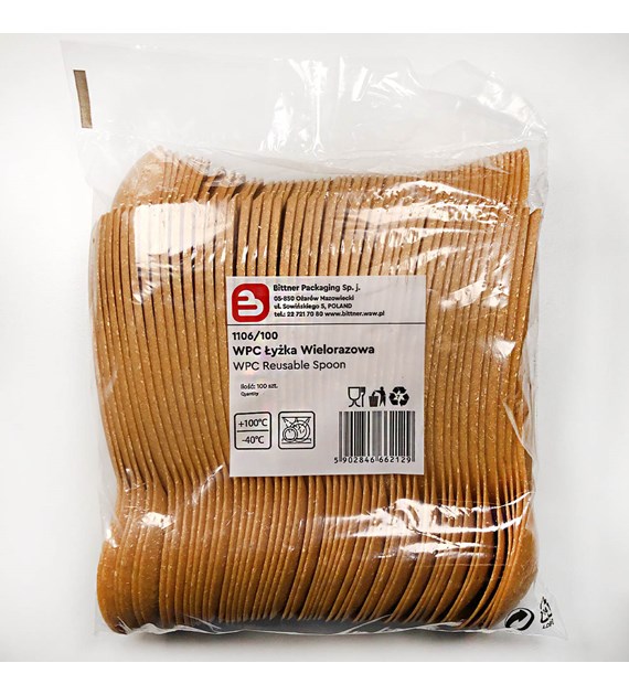 ŁYŻKA WPC WŁÓKNO DREWNIANE 18cm (42/20/100)